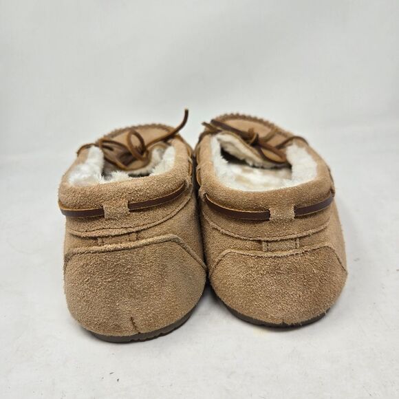 MINNETONKA Pile Lined Hardsole Moccasin Slippers Women's Brown Size US 10M EU 41 - Picture 5 of 7